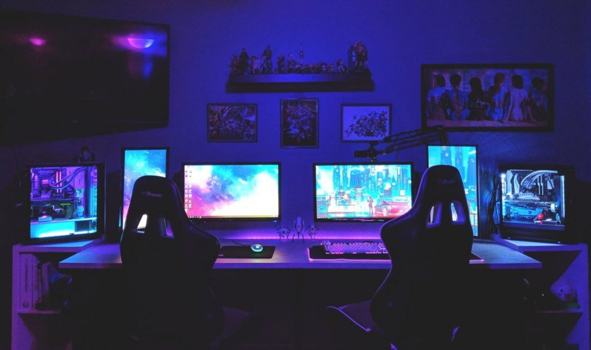 Gamer Couple Goal 2021: Cute & Cozy Couple’s Side By Side Gaming Room