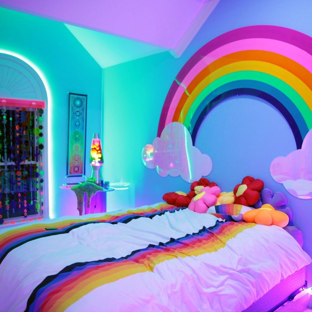 rainbow wall decor rainbow kids room rainbow bedroom rainbow nursery decor pastel rainbow room decor